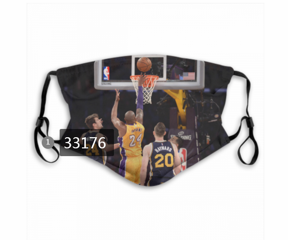 2021 NBA Los Angeles Lakers #24 kobe bryant 33176 Dust mask with filter